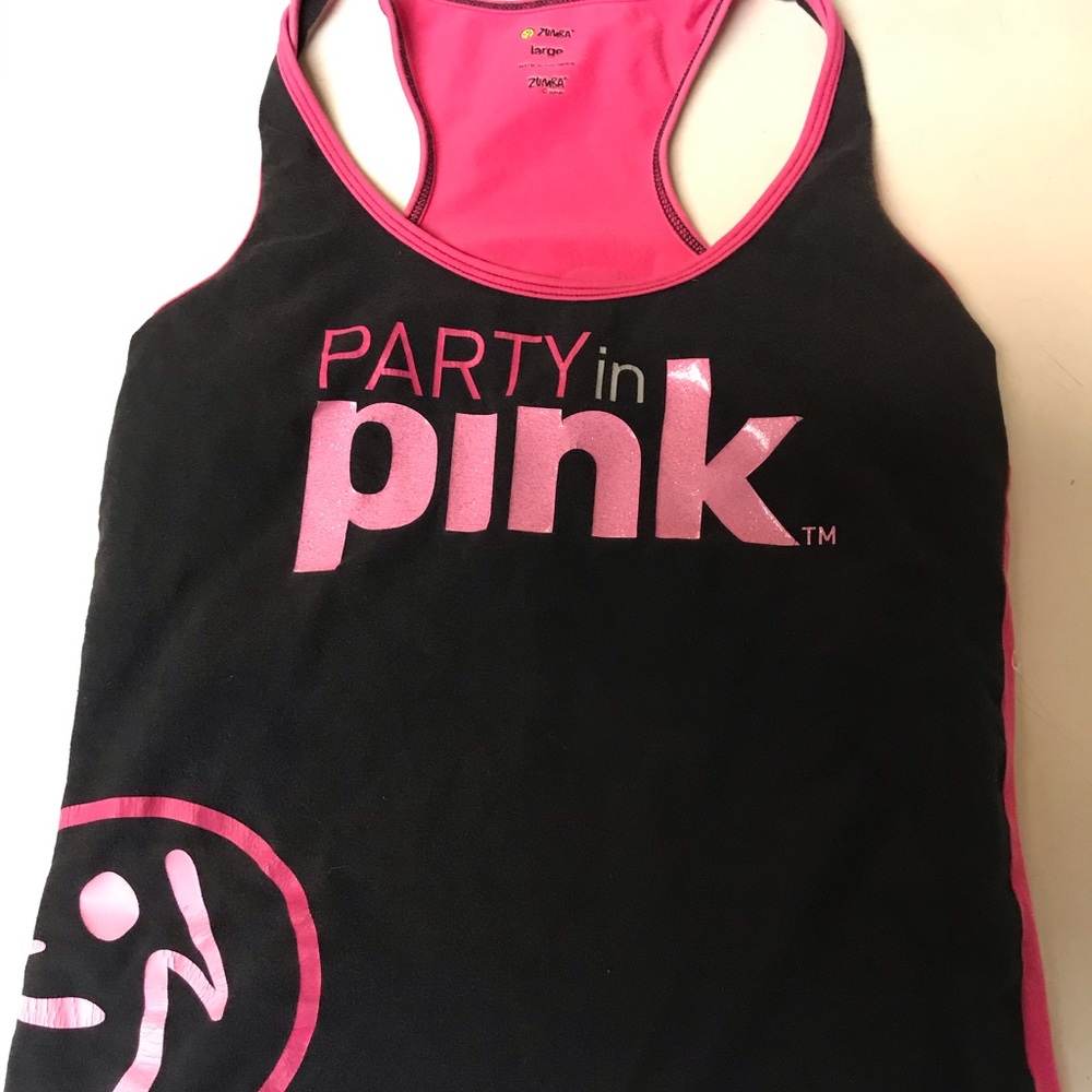 Zumba”Party in Pink”racerback.